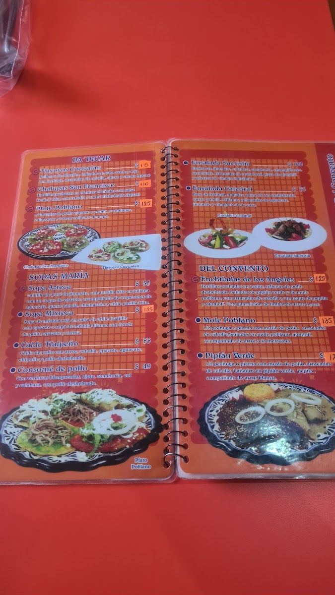 Mesón Garibaldi Poblano Menu - Image 1