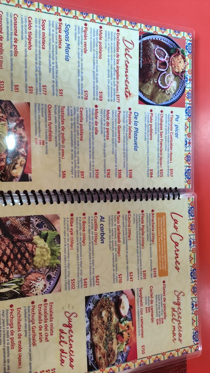 Mesón Garibaldi Poblano Menu - Image 2